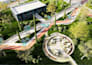 design school, university, campus and sports facilities with 3d visualization